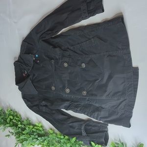 Diesel cotton double breasted jacket longer size small